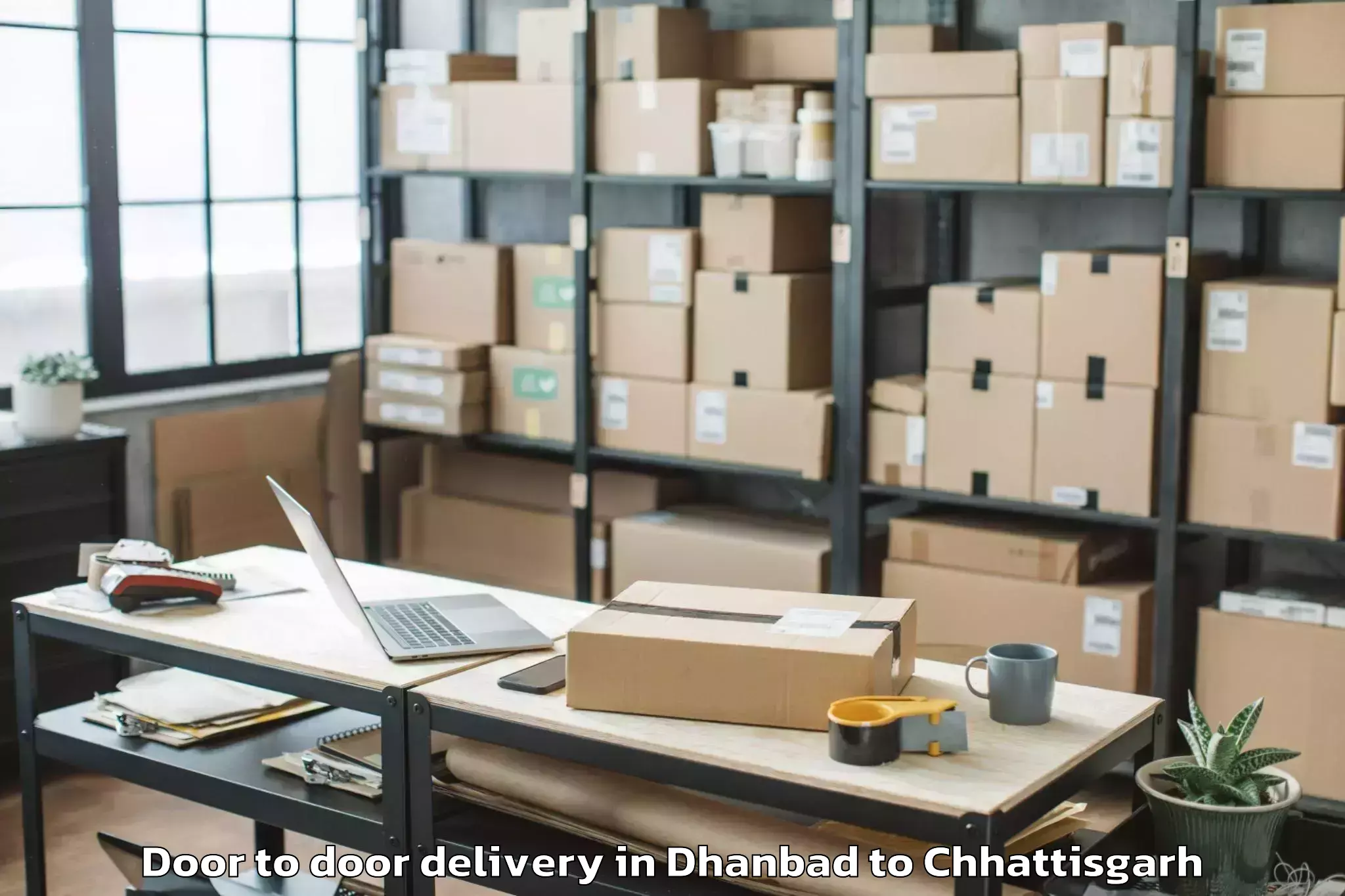 Quality Dhanbad to Kawardha Door To Door Delivery